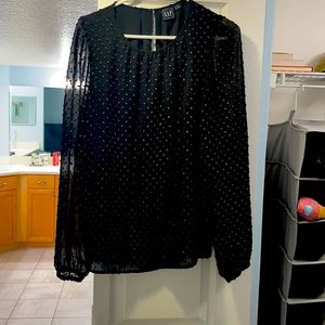 Gap med tall blouse / perfect for the holidays